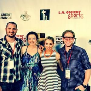 With John Orchard Becca Murray and Matthew Gudernatch at the 2014 LA Comedy Shorts Film Festival