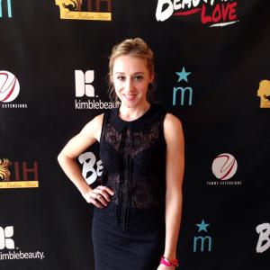 Lindsay Seim attends preGrammys event Beauty is Love