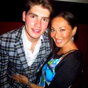 With Greg Sulkin ( Wizards of Weaverly Place ) at 