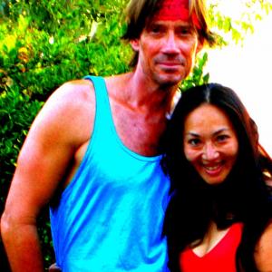 With Kevin Sorbo on set of Pool Boy  Drawning Out the Fury