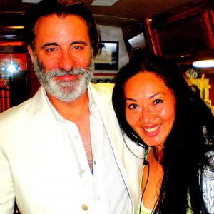 With Andy Garcia on set of Across the Line  The Exodus of Charlie Wright