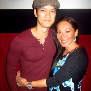 With Harry Shum Jr  Glee  at WHITE FROG Theatrical Opening at TCL Chinese Theater in Hollywood