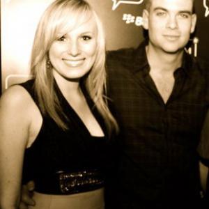 at an event for BlackBerry with Glees Mark Salling