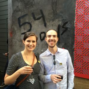 With Penelope Berkemeier at the 2014 SciFi Film Festival Australian premiere of 54 Days