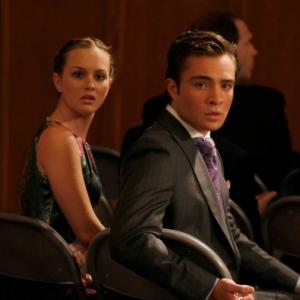 Still of Leighton Meester and Ed Westwick in Liezuvautoja 2007