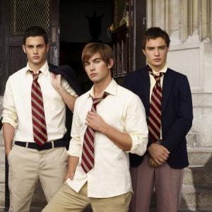 Still of Penn Badgley Chace Crawford and Ed Westwick in Liezuvautoja 2007