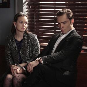 Still of Leighton Meester and Ed Westwick in Liezuvautoja: New York, I Love You XOXO (2012)