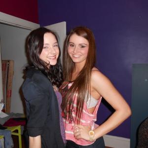 Haley Ramm and Courtney Baxter on the set of ImagiGary May 2012