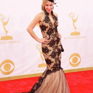 Becky Baeling arrives at The 65th Annual Primetime Emmy Awards