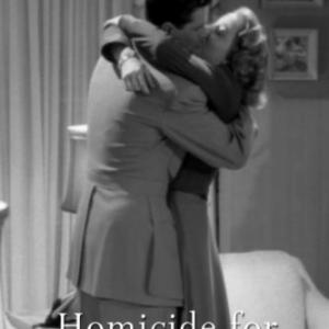 Warren Douglas and Audrey Long in Homicide for Three 1948