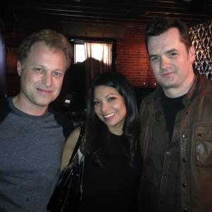 On the set of Still Punching the Clown with Ginger Gonzaga and Jim Jeffries  2014