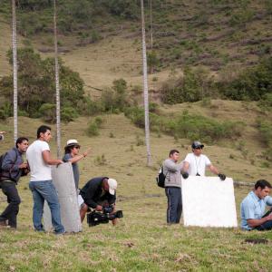 Keller Wortham in the shooting of Alla Te Espero Colombia