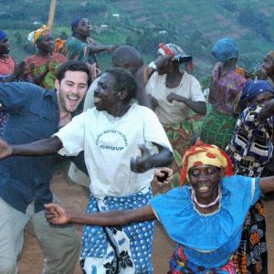 Keller Wortham while hosting Land of Pygmy Land of Gorilla in Uganda