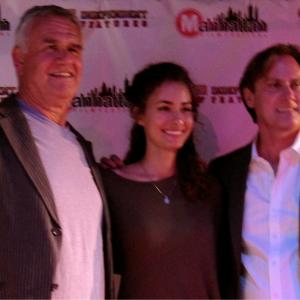 Actors Garrett M Brown and Rachel Dipillo with Director Dale Peterson at the Manhattan Film Festival 2015