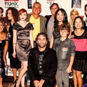 Director Dale Peterson and Kenny 5 with he cast of Hello MY Name is Frank