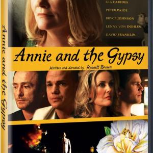 Eliezer Ortiz (below) as The Gypsy on the cover of the film Annie And The Gypsy with Cybill Shepherd.