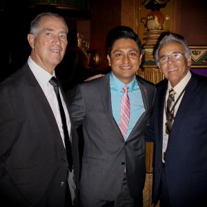 Omar Leyva with Jim White and Paul Diaz at McFarland USA World Premier in Hollywood, CA