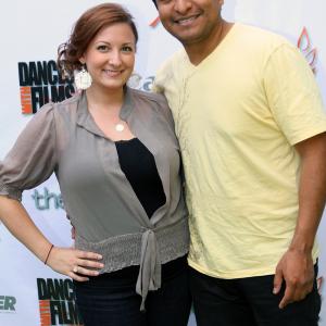 Omar Leyva with Abby Boultinghouse at Dances With Films festival (2011)