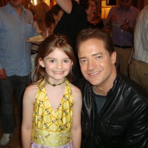 Morgan Lily  Brendan Fraser attend the After Party of Journey To The Center Of The Earth