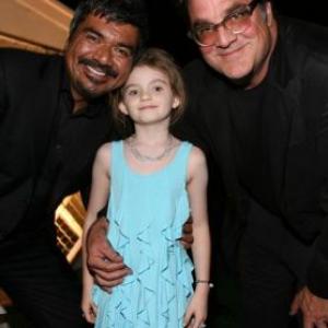 Actress Morgan Lily actor George Lopez and director Mark Pellington inside the after party for the premiere of Overture Films Henry Poole Is Here held at ArcLight Cinemas on August 7 2008 in Los Angeles California