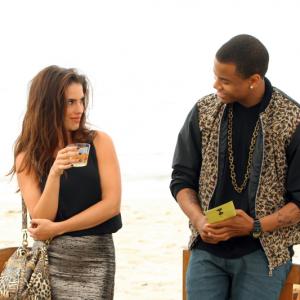 Still of Jessica Lowndes and Tristan Wilds in 90210 (2008)