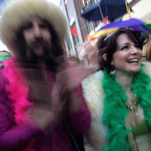 Queen of the LIFF Mardi Gras parade at Sundance 2013
