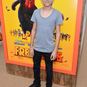 Actor Fabrizio Zacharee Guido arrives at the premiere of Relativity Medias Free Birds at the Westwood Village Theatre on October 13 2013 in Hollywood California