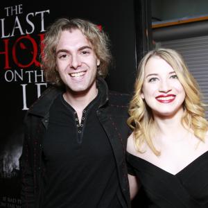 at the Last House on the Left premiere with Ashley Christine Beyer