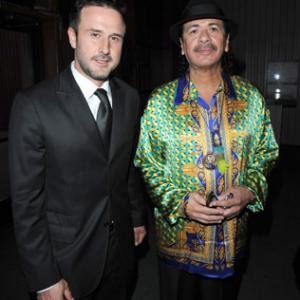 David Arquette and Carlos Santana
