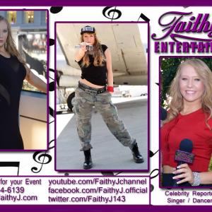 Entertainment Reporter, Host, Singer, Dancer, Actor and Anti-Bullying advocate; FaithyJ (aka: Faith Jefferies) is an all around 21st century entertainment professional.