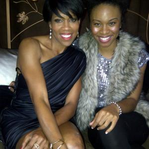 Sharaé Nikai and Regina King attend Remy Martin's Oscar Viewing Party held at The Montage Hotel in Beverly Hills on February 26th, 2012.