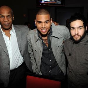 Mike Tyson, Pete Wentz and Chris Brown