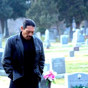 Danny Trejo on the set of Vengeance written,directed,produced by Gil Medina
