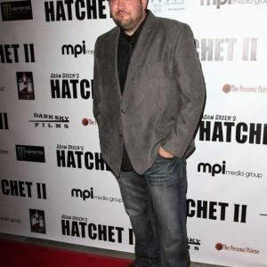 Ed Ackerman arrives at the premiere of Hatchet II at the Egyptian Theater in Los Angeles