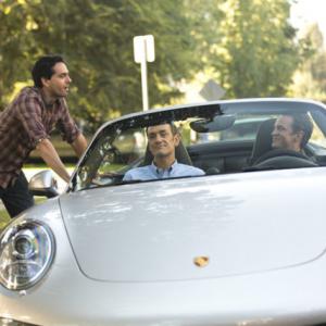 Paul Diaz, Seth Morris and Matthew Perry in Go On from the episode 