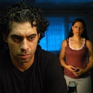 Scene from The Reckoning Jaime Velez and Monique Gabriela Curnen