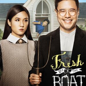 Randall Park and Constance Wu in Fresh Off the Boat 2015