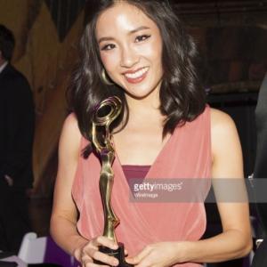 LOS ANGELES CA  FEBRUARY 15 New Beauty Recipient Constance Wu backstage at 1st Hollywood Beauty Awards Presented By LATF And Benefiting Childrens Hospital Los Angeles at The Fonda Theatre on February 15 2015 in Los Angeles California