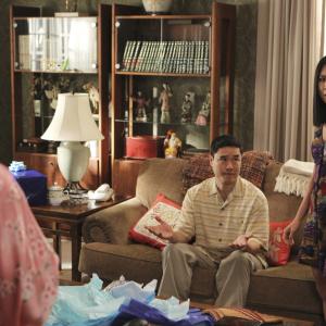 Still of Rex Lee Randall Park and Constance Wu in Fresh Off the Boat 2015