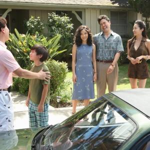 Still of Randall Park Constance Wu Susan Park and Forrest Wheeler in Fresh Off the Boat 2015