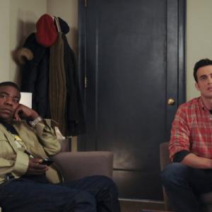 Still of Tracy Morgan and Cheyenne Jackson in 30 Rock The Problem Solvers 2009