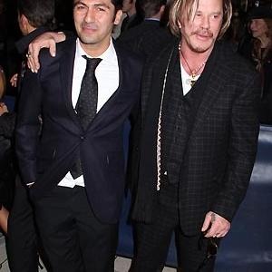 Armin Amiri with Mickey Rourke at the premiere of The Wrestler