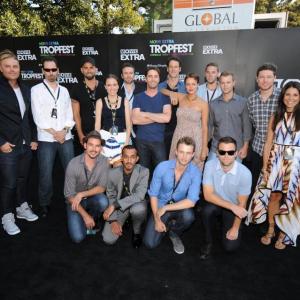 Michael Noonan on the black carpet with other finalists at Tropfest 2012