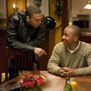 Still of Columbus Short and Chris Brown in This Christmas (2007)