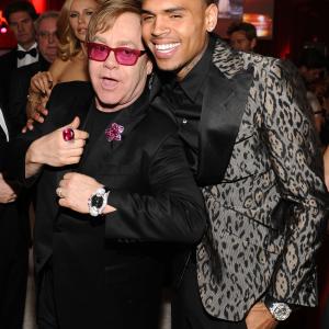 Elton John and Chris Brown