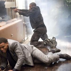 Still of Michael Ealy and Chris Brown in Takers (2010)