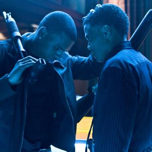 Still of Michael Ealy and Chris Brown in Takers 2010