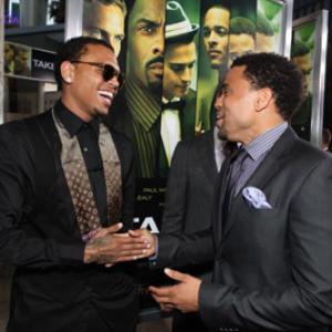 Michael Ealy and Chris Brown at event of Takers 2010