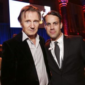 With Liam Neeson at the Irish Art Center Gala in New York City - 2014