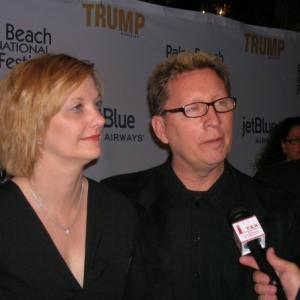 Deb and Dan Chinander in Palm Beach at the Palm Beach International Film Festival.